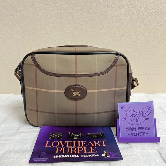 Burberry Plaid Crossbody Bag - Picture 1 of 16